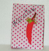 capa de caderno receita pimenta 3d